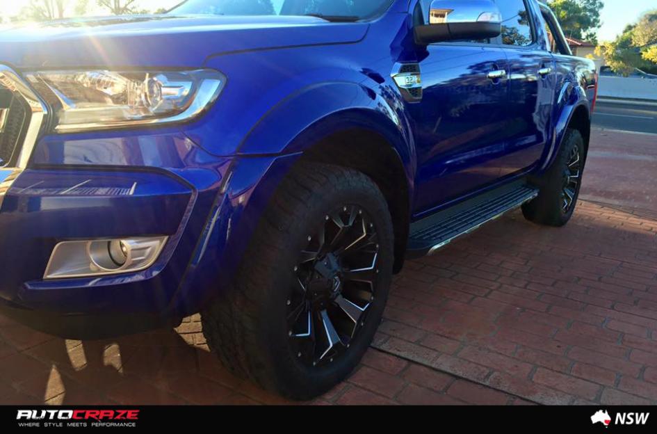 FORD RANGER ASSAULT GLOSS BLACK MILLED ACCENTS